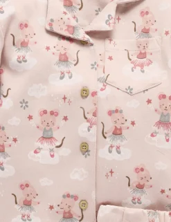 Ballet Dreams Thick Button Up PJ Set