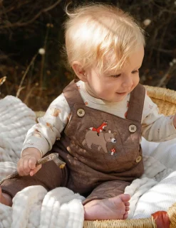 Bear Quilted Overalls