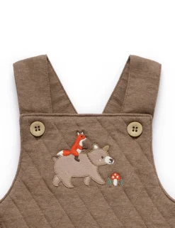Bear Quilted Overalls