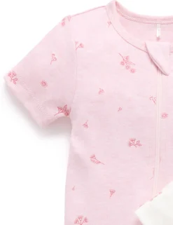 Blossom 2 Pack Short Zip Growsuit