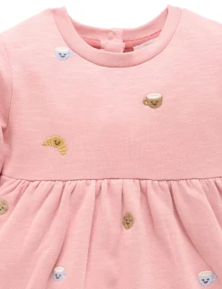 Brunch Embroidered Fleece Dress