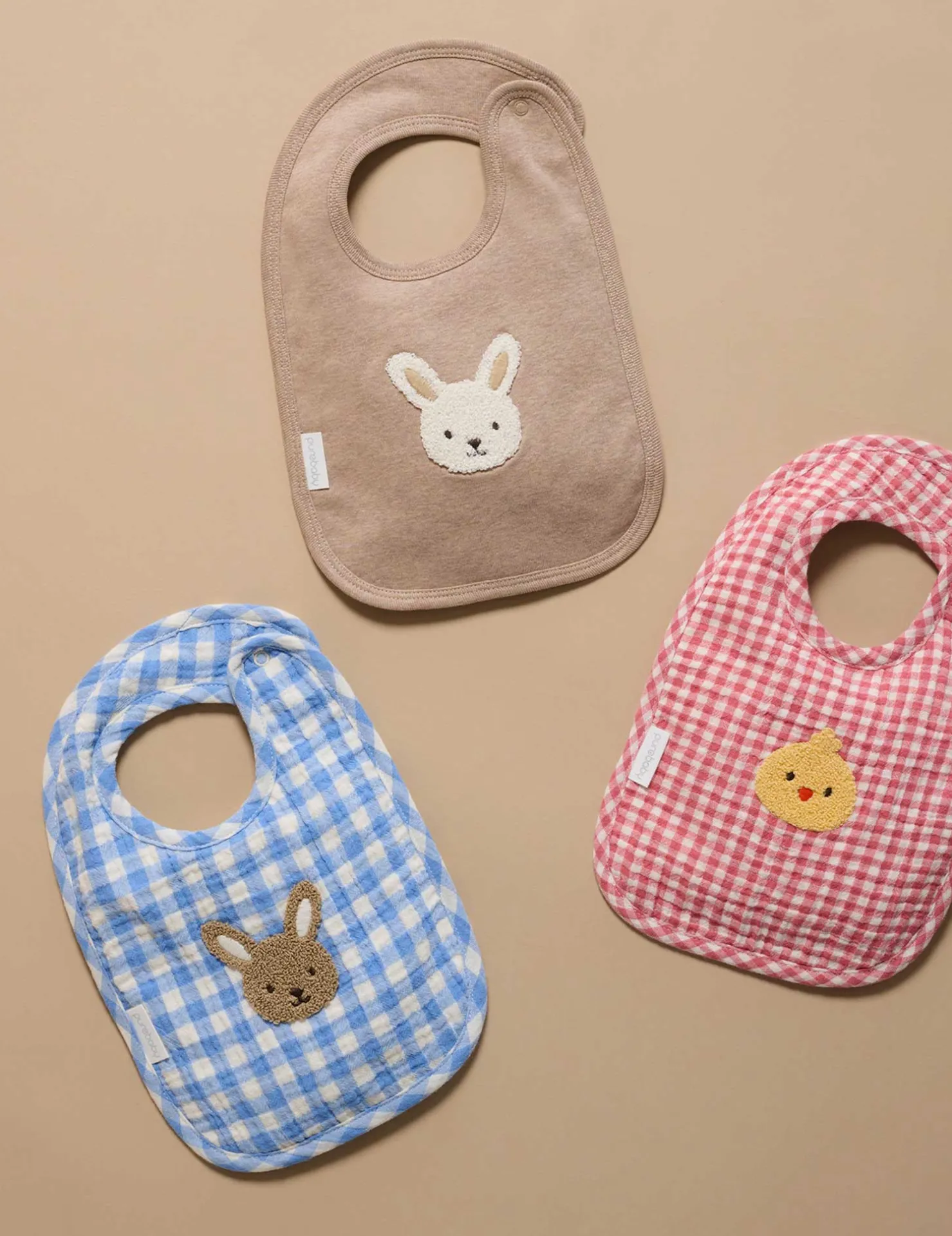 Chick Gingham Bib
