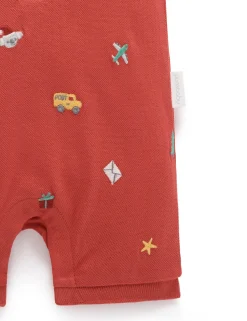 Christmas Polo Growsuit