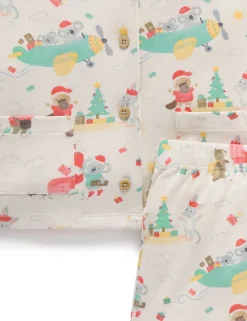 Christmas Wishes Button Up PJ Set