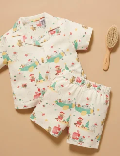 Christmas Wishes Button Up PJ Set