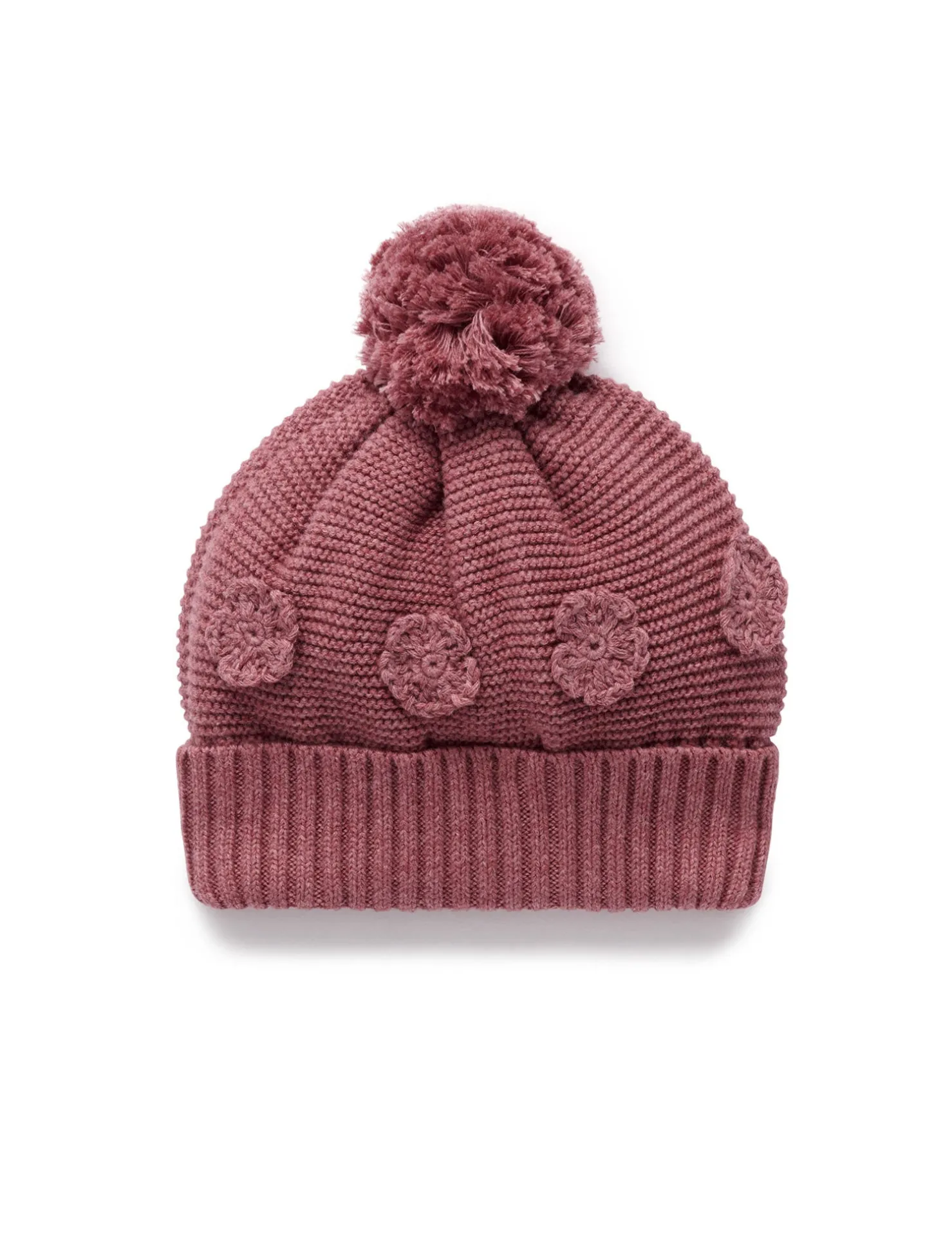 Crochet Flower Beanie
