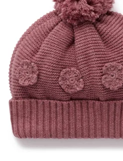 Crochet Flower Beanie