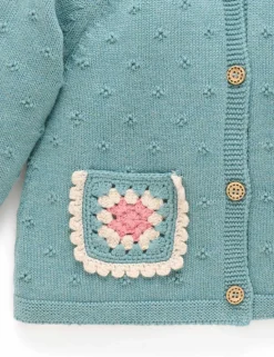 Crochet Pocket Cardigan