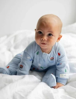 Dragon Embroidered Fleece Growsuit