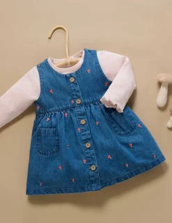 Embroidered Toadstool Pinnie