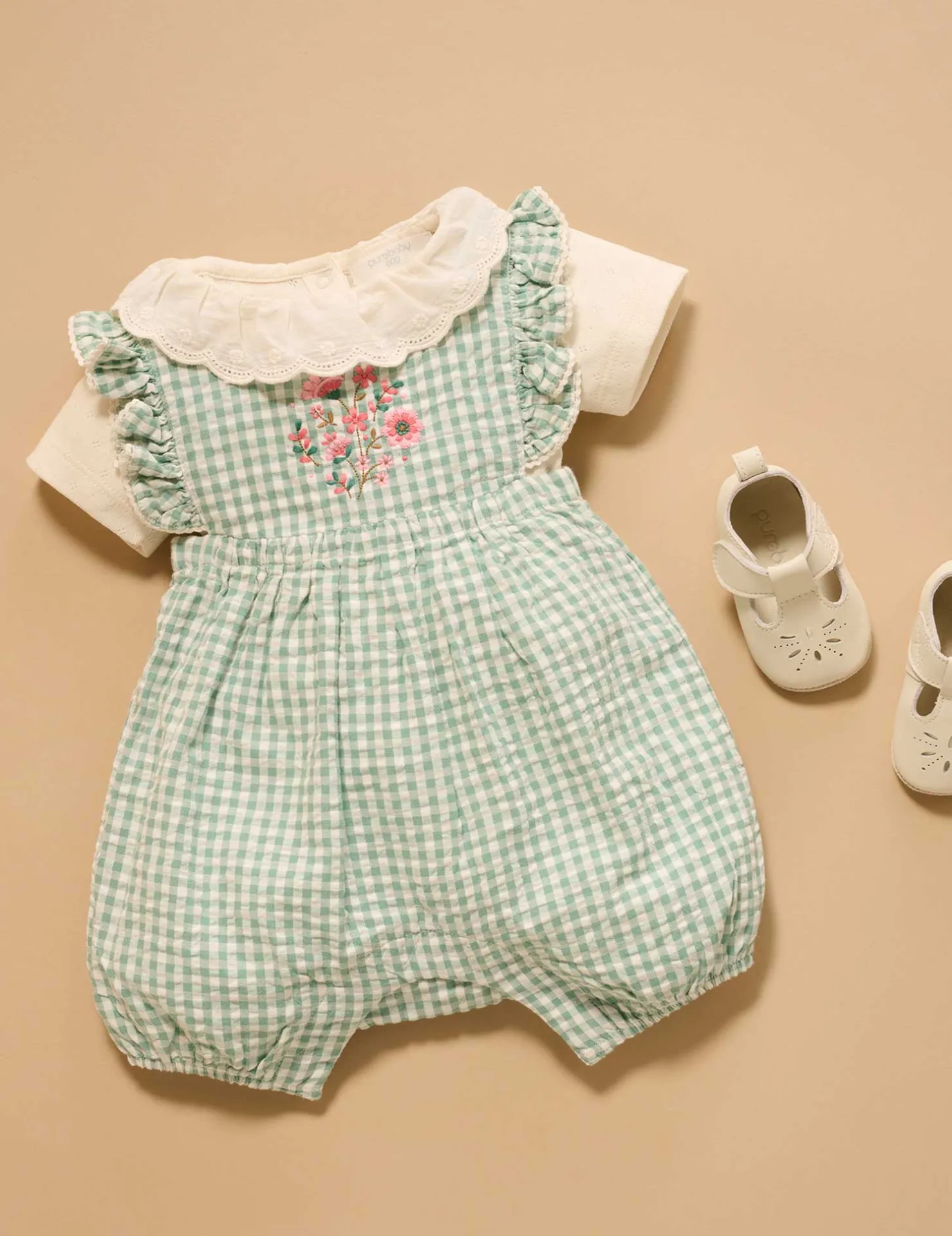Frida Gingham Romper