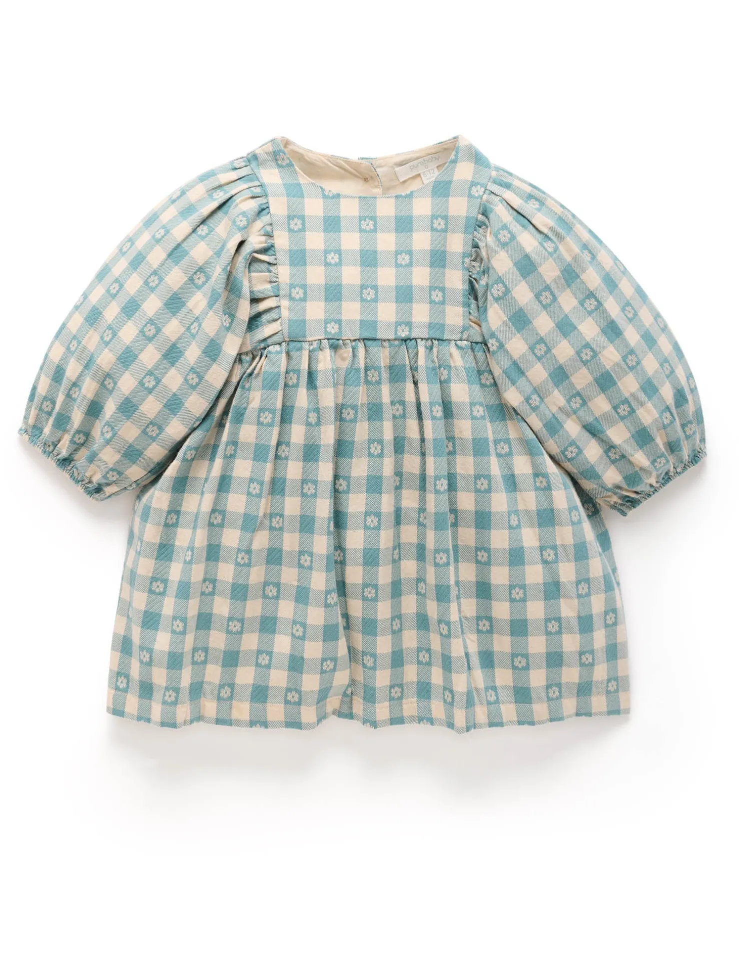 Gingham Gathered Dress