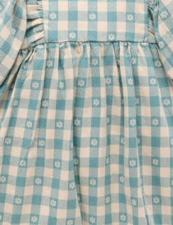 Gingham Gathered Dress