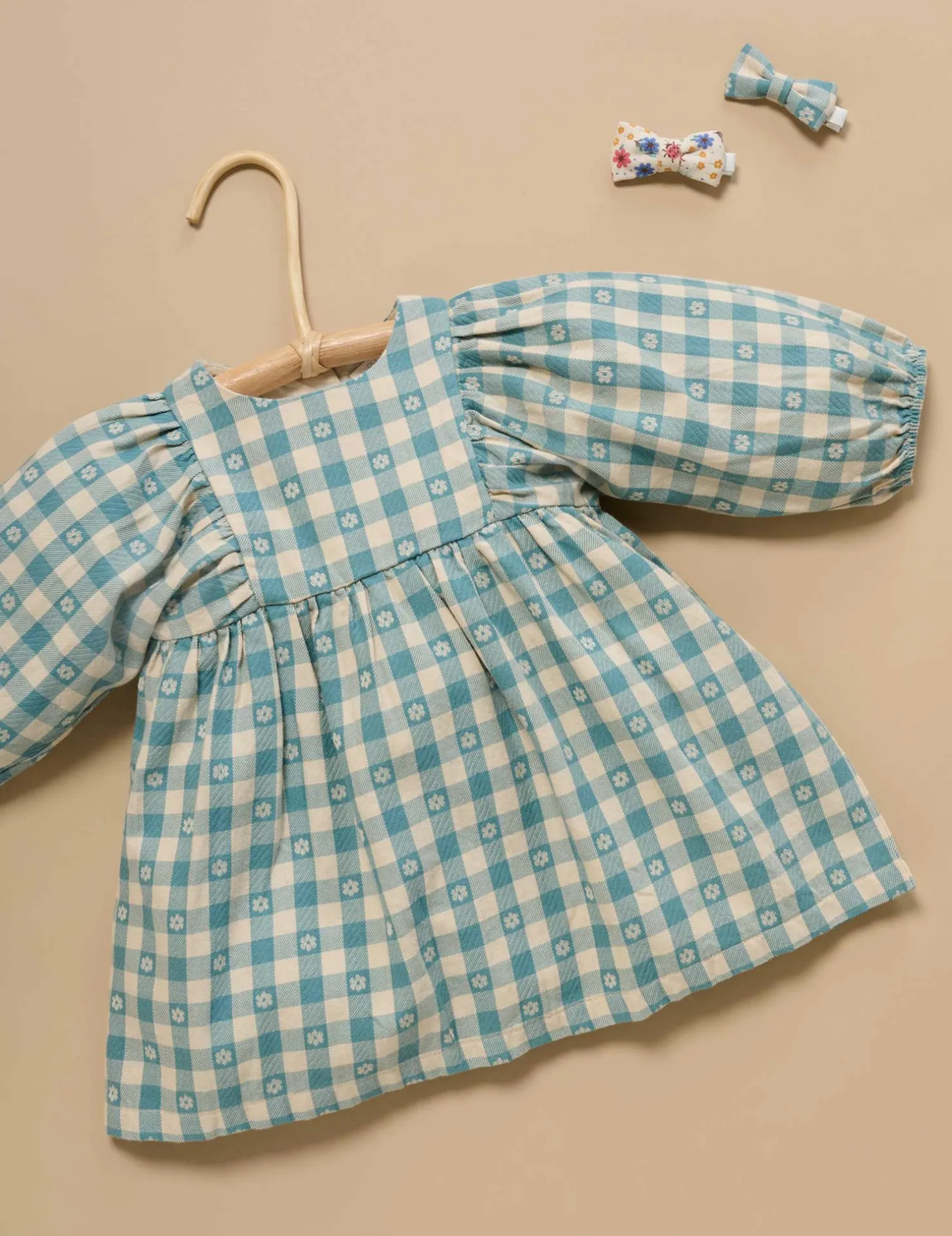 Gingham Gathered Dress