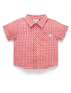 Gingham Linen Blend Shirt