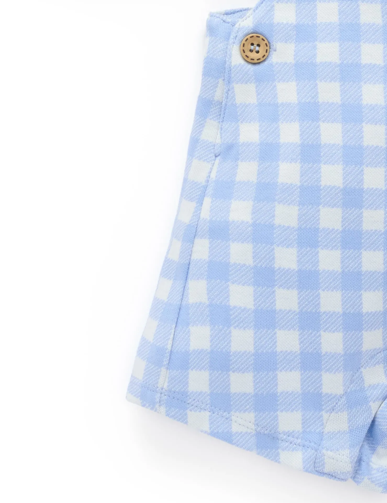 Gingham Overall Set