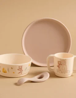 Honey Bear Silicone Feeding Set