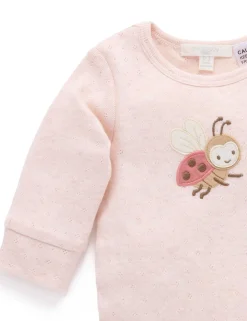 Ladybird Applique Bodysuit