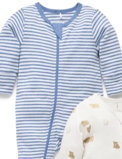 Little Bear 2 Pack Zip Growsuit
