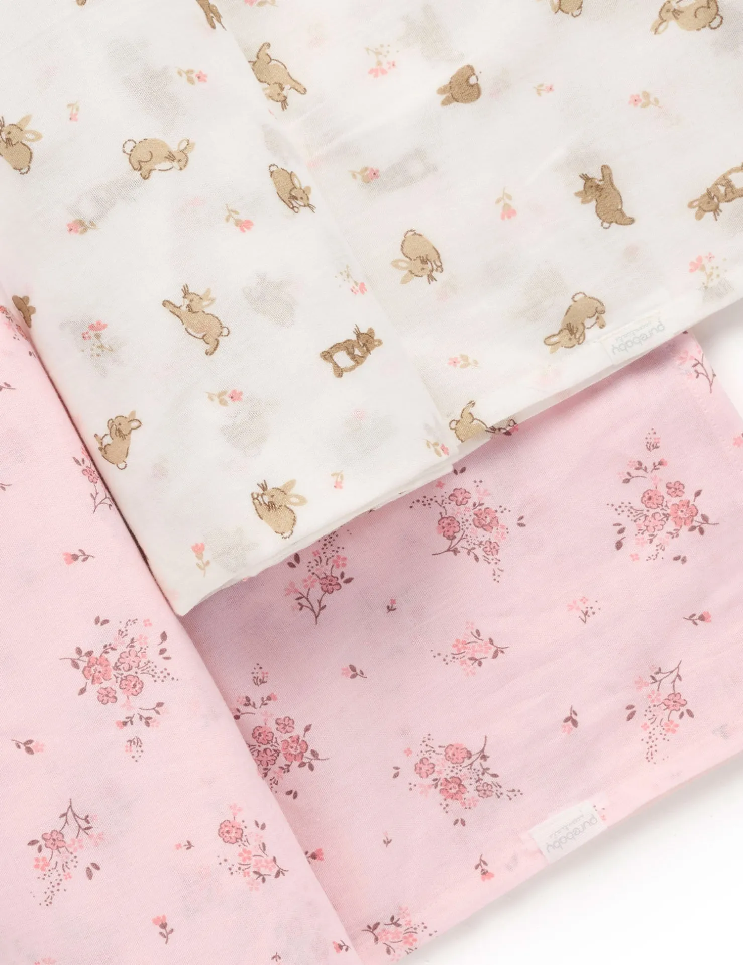 Little Bunny 2 Pack Muslin Wrap