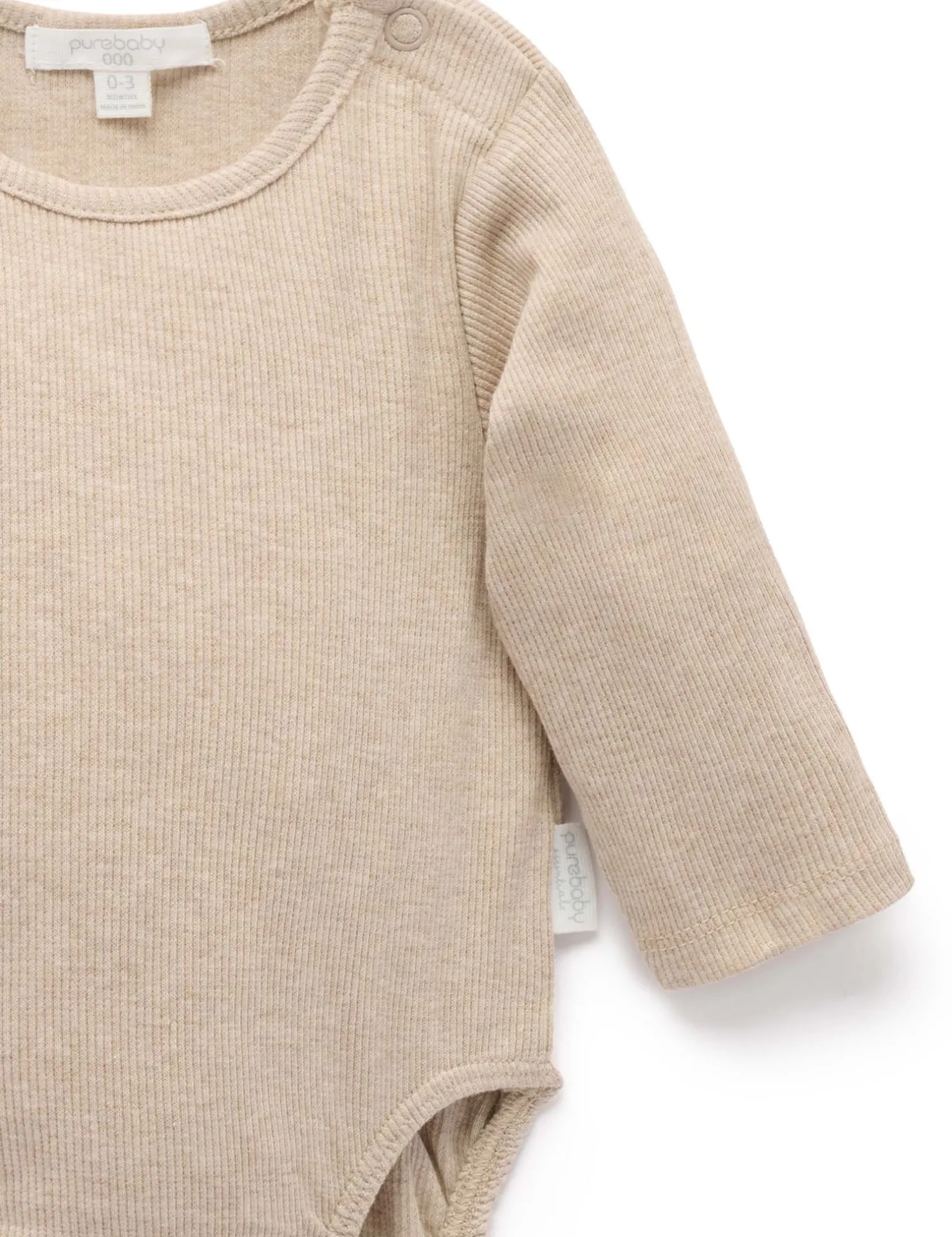 Long Sleeve Ribbed Bodysuit
