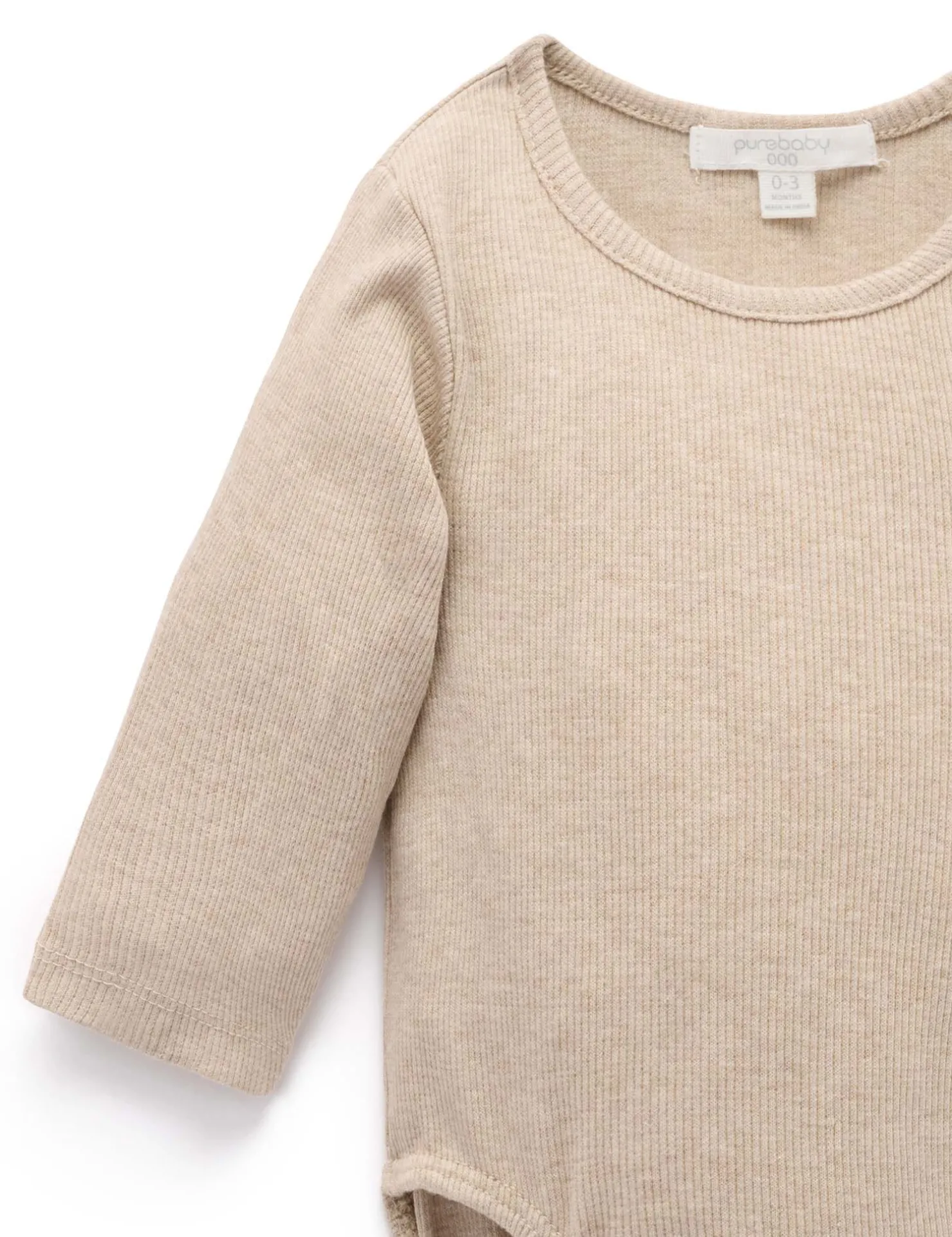 Long Sleeve Ribbed Bodysuit