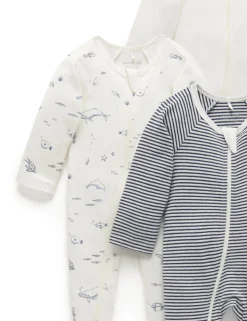 Nautical 4 Pack Zip Growsuit