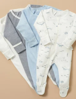 Nautical 4 Pack Zip Growsuit