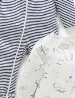 Nautical 2 Pack Zip Growsuit