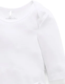 2 Pack Easy Neck Long Sleeve Bodysuit