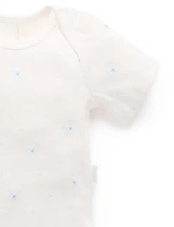 2 Pack Easy Neck Short Sleeve Bodysuit