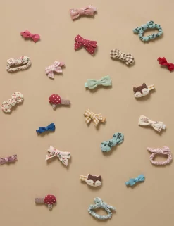 2 Pack Gingham Bow Clips