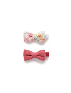 2 Pack Wild Flower Bow Hairclips