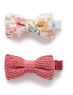2 Pack Wild Flower Bow Hairclips