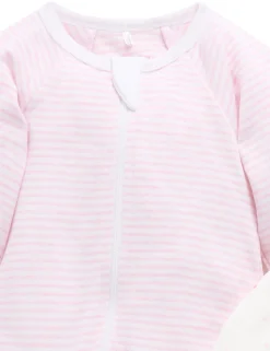 Pink Bear 2 Pack Zip Growsuit