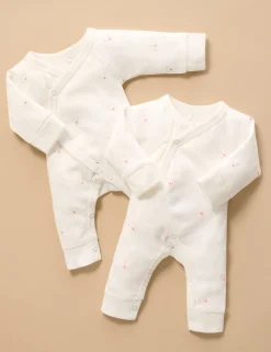 Pink Bear Premie Crossover Growsuit