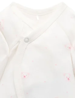 Pink Bear Premie Crossover Growsuit
