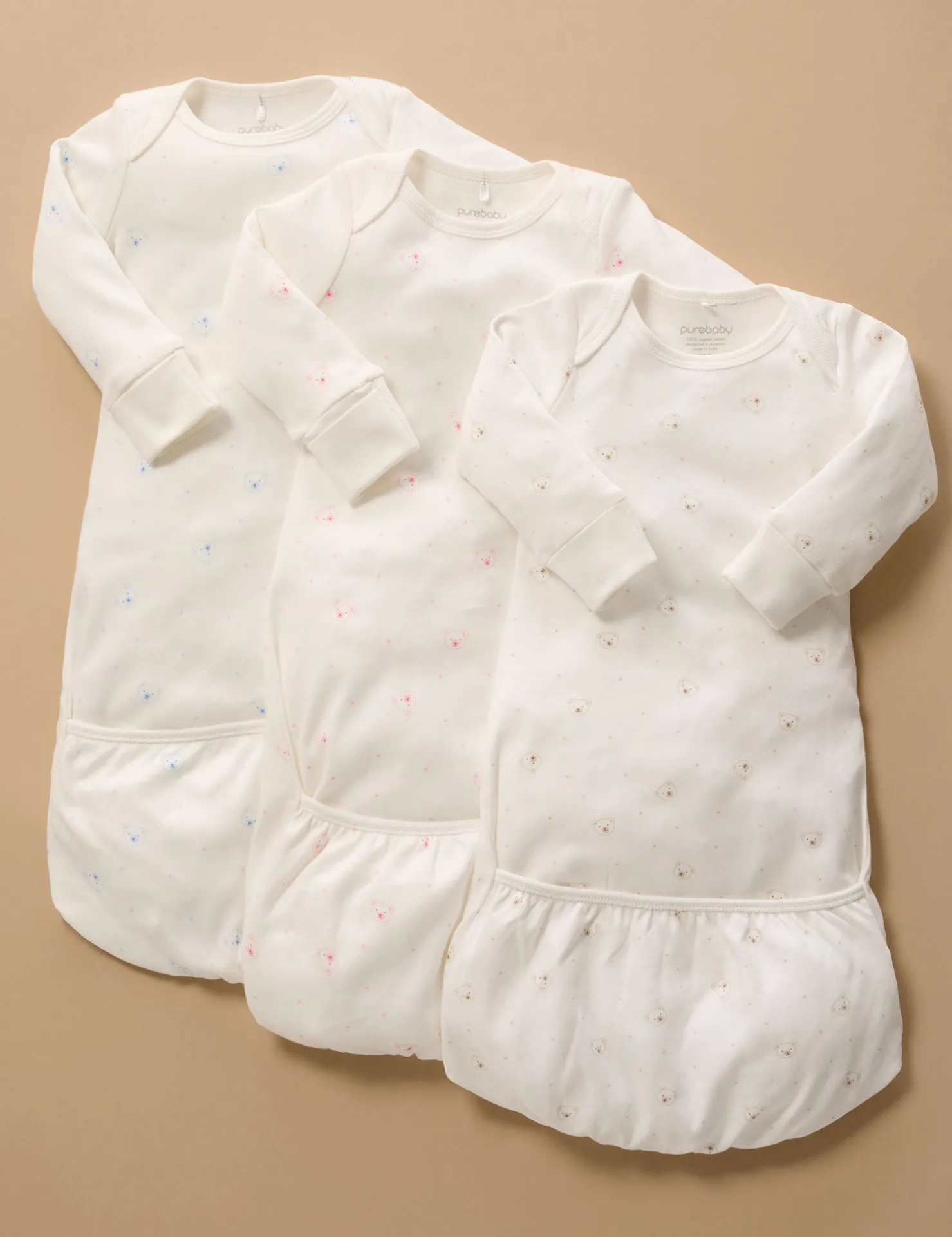 Pink Bear Sleepsuit