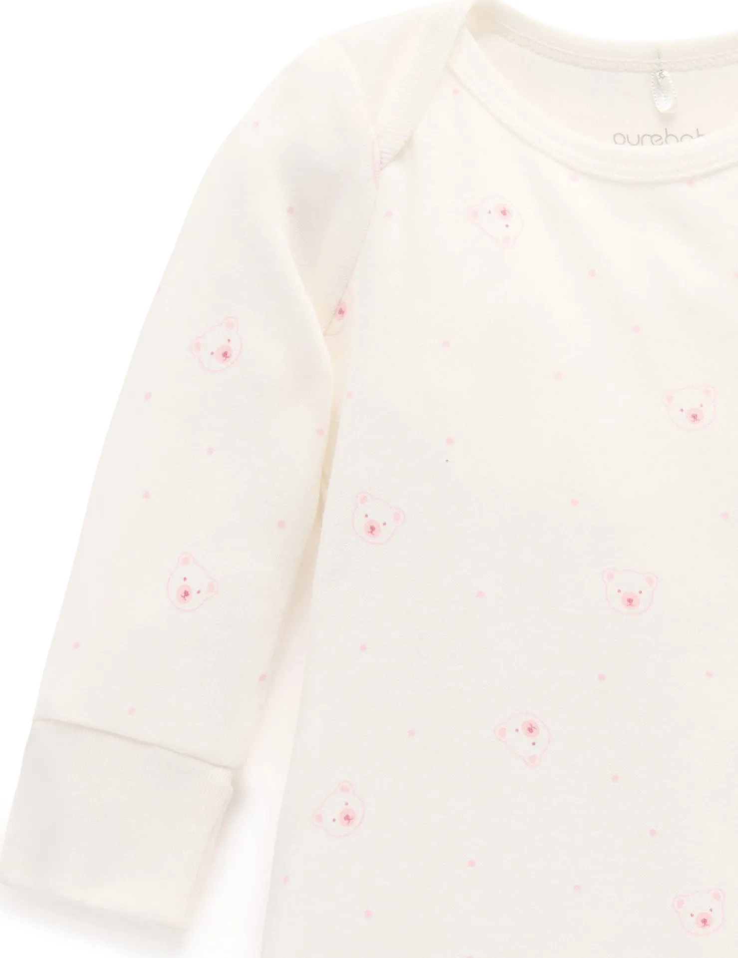 Pink Bear Sleepsuit
