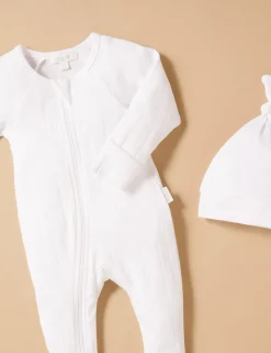 Pointelle Growsuit & Hat Pack