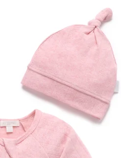 Pointelle Growsuit & Hat Pack