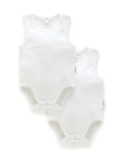 Pointelle 2 Pack Singlet Bodysuit