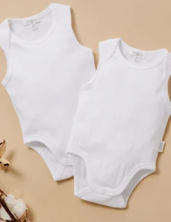Pointelle 2 Pack Singlet Bodysuit