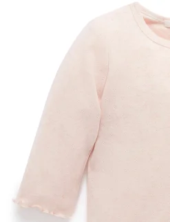 Pointelle Rib Layering Top