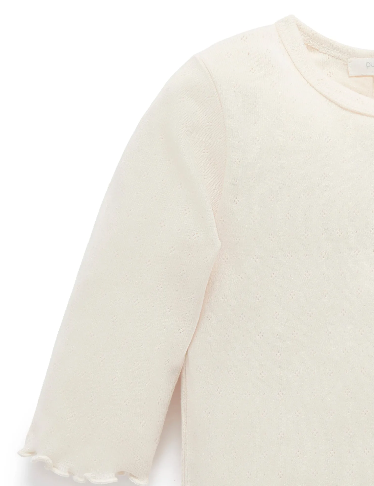 Pointelle Rib Layering Top