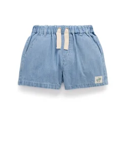 Pull On Denim Shorts