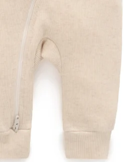 Ribbed Zip Growsuit