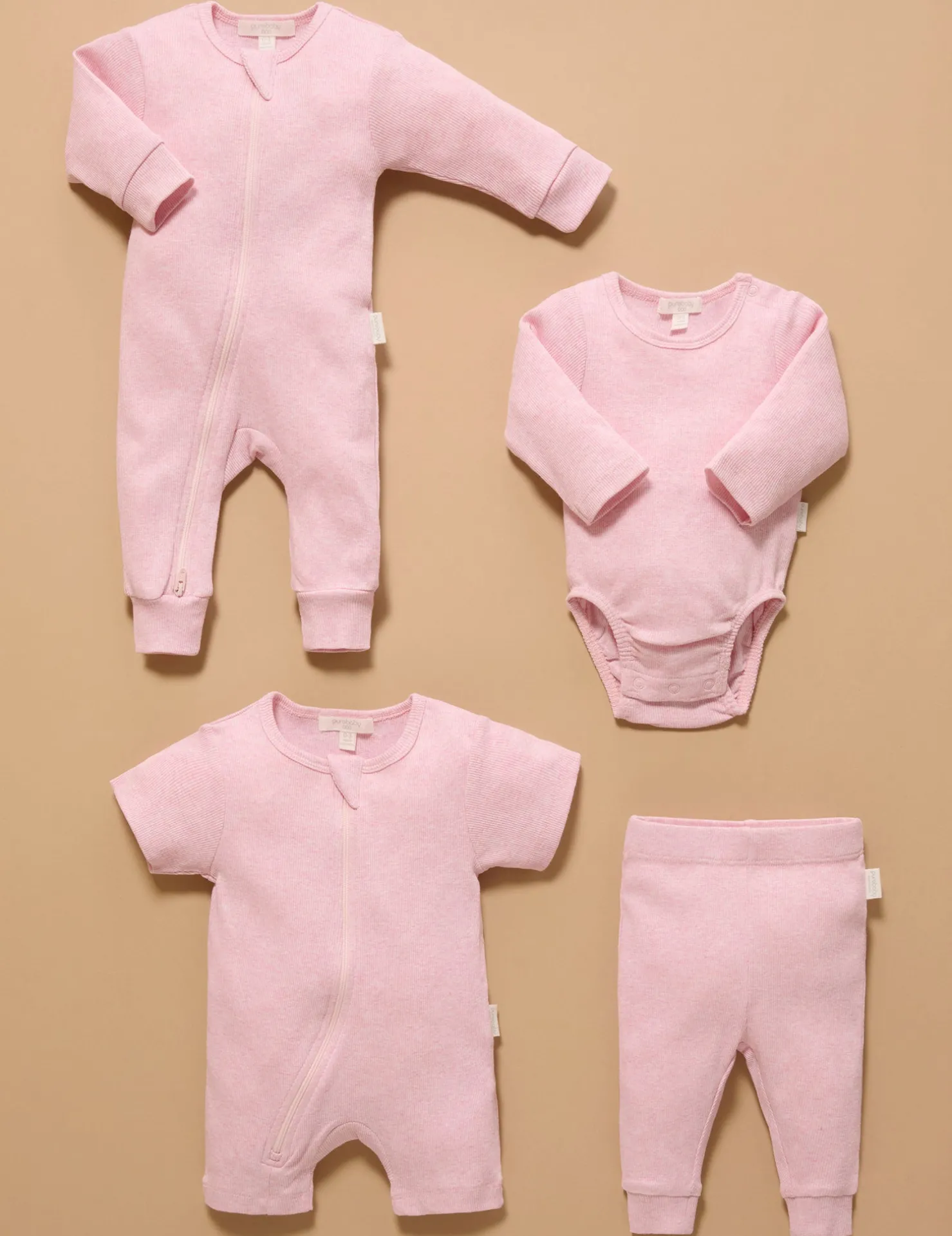 Ribbed Zip Growsuit