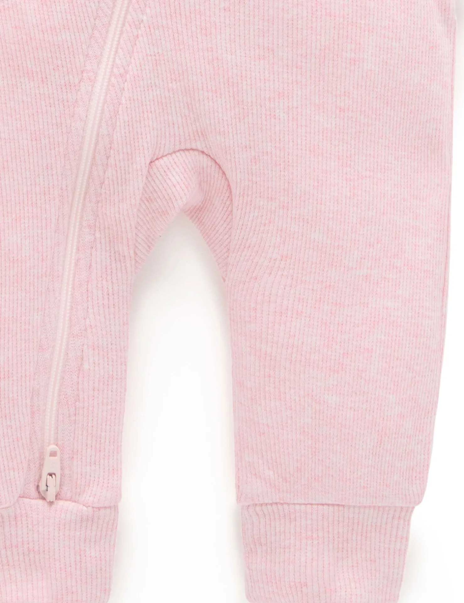 Ribbed Zip Growsuit