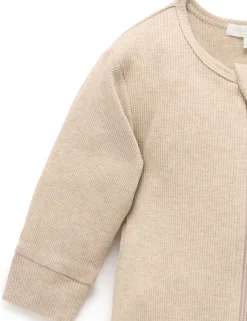 Ribbed Zip Growsuit